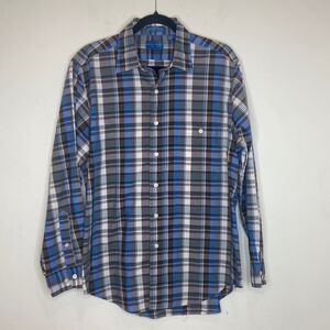Vintage JC Penny TownCraft  Men’s Plaid Long Sleeve Single Needle, Size-L